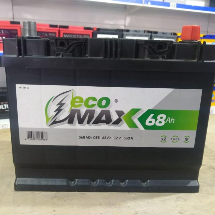 АККУМУЛЯТОР EcoMAX asia 68 a\h