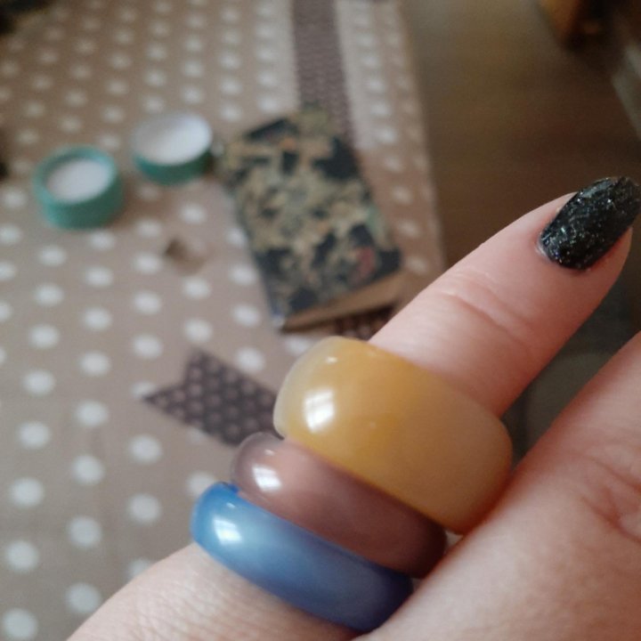 Кольца нат.камня