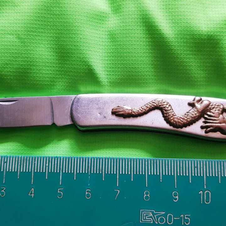 Складной нож брелок дракон