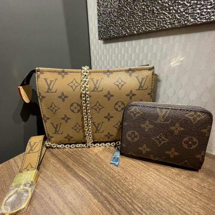 Подарочный набор сумка 3в1 louis vuitton