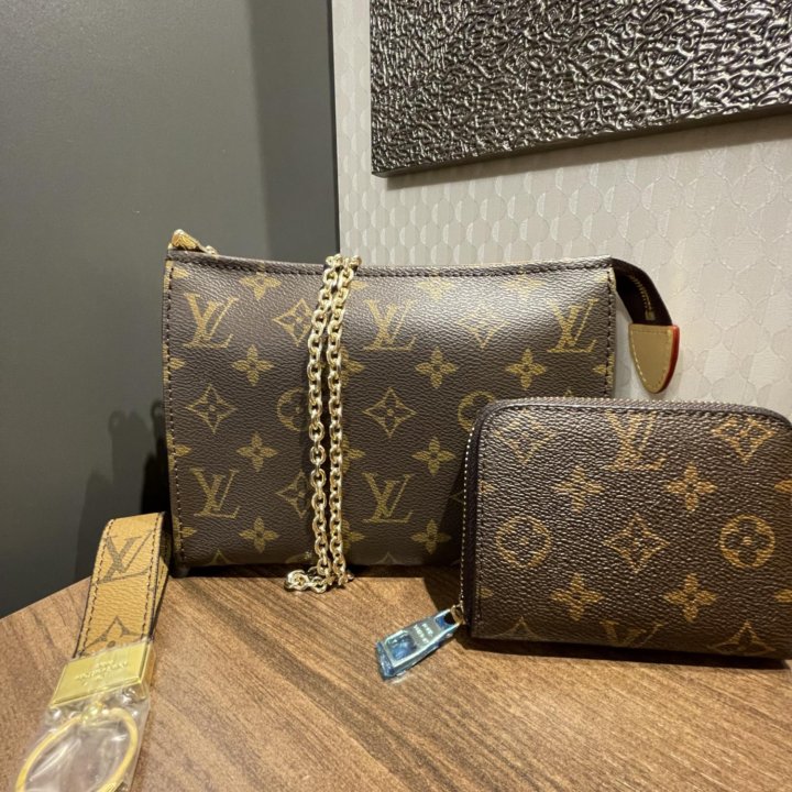 Подарочный набор сумка 3в1 louis vuitton