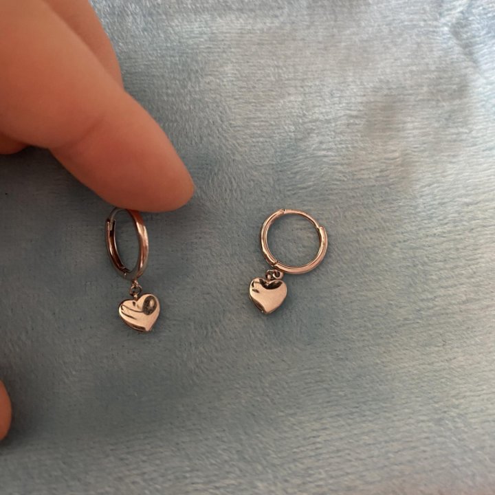 Серьги серебро