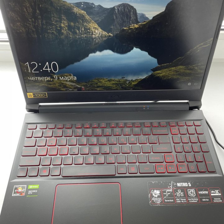 Ноутбук acer nitro 5, (gtx 1650 ti, 512 ssd)