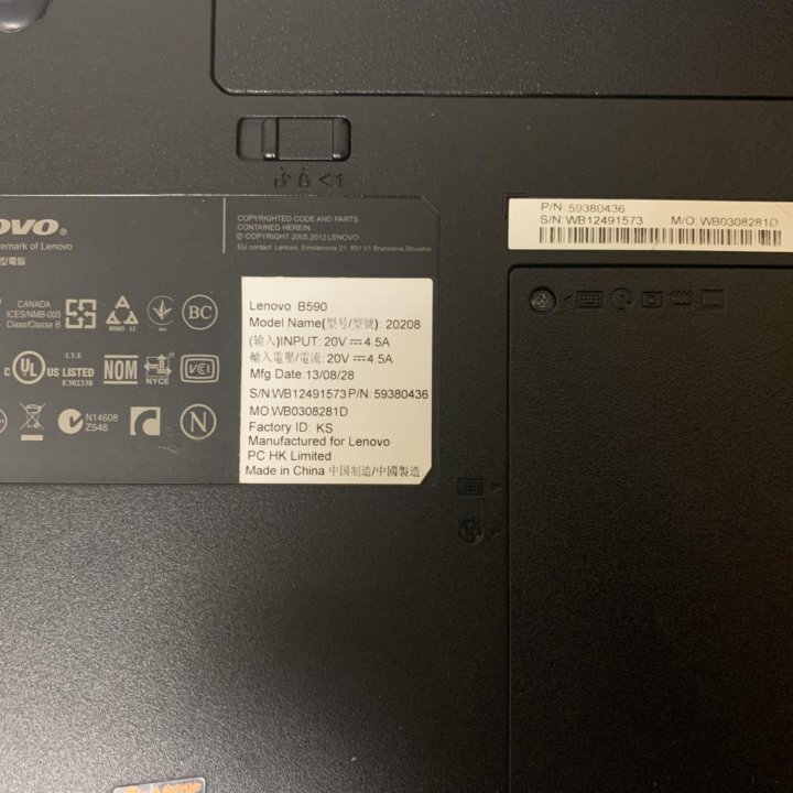 Ноутбук Lenovo B590