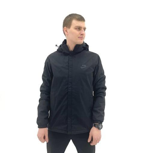 Демисезонная куртка черная большие размеры NIke