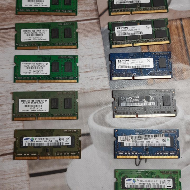 Оперативная память DDR3 1GB, 2gb и 4 gb