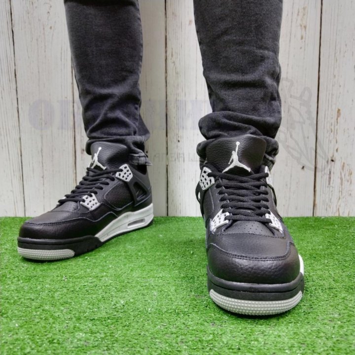 Кроссовки Nike Jordan 4 Retro black/white Р41-46