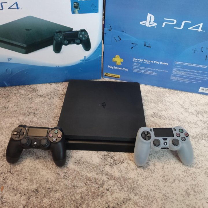 PS4 Slim 1Tb(9.00)+Atomic Heart и тд(идеал)