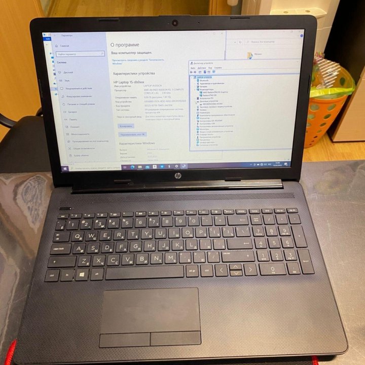 Hp 15 2019 года , AMD A9 9425/8gb ram ddr4/256gb S