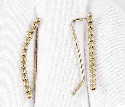 Золотые серьги-каффы