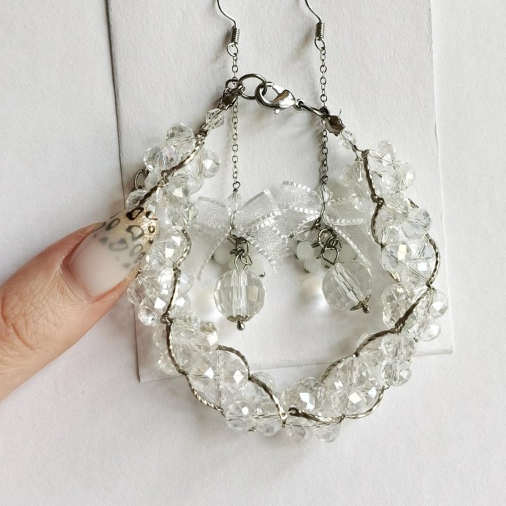 Набор серьги браслет