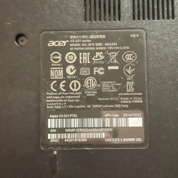 Ноутбук Acer