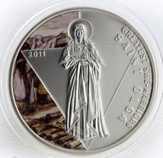 Того 500 фр. 2011 Св. Ольга Ag925 Proof