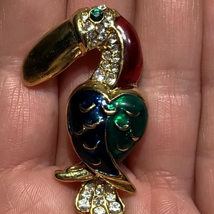 Броши-птички.