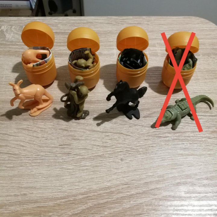 Kinder Surprise Natoons, фигурки животных