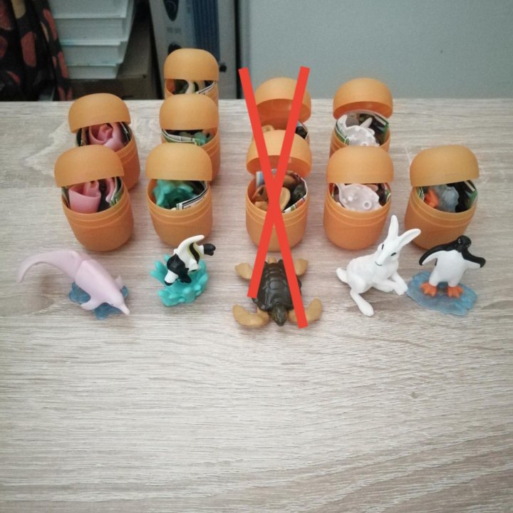 Kinder Surprise Natoons, фигурки животных