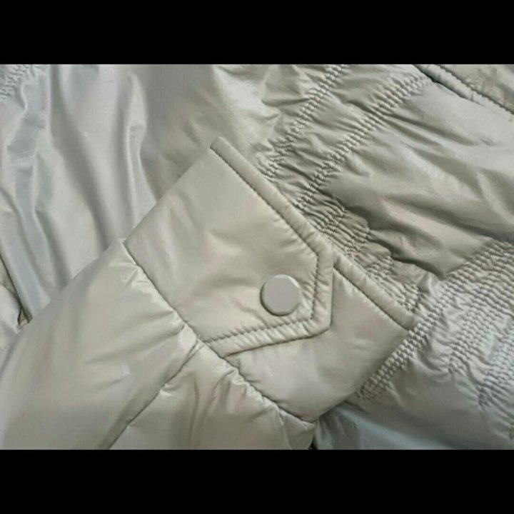 Новая! Куртка оверсайз 46-48-50р.серебряный цвет
