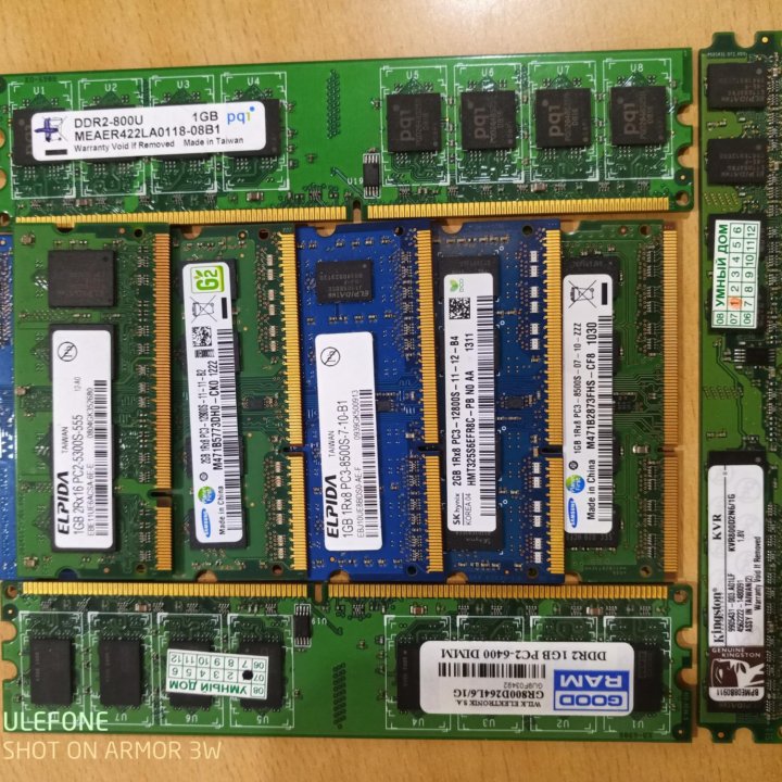 DDR3, DDR2, Оперативная память