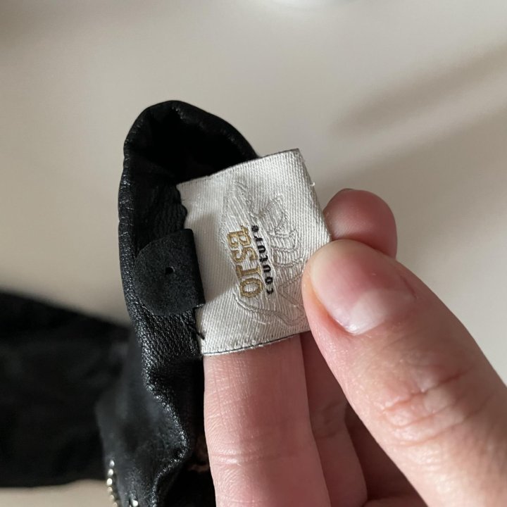 Перчатки кожаные