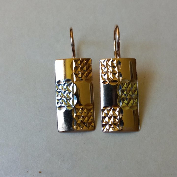 Золотые серьги 585 проба
