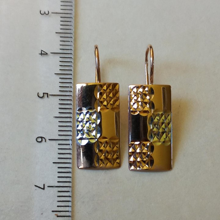 Золотые серьги 585 проба