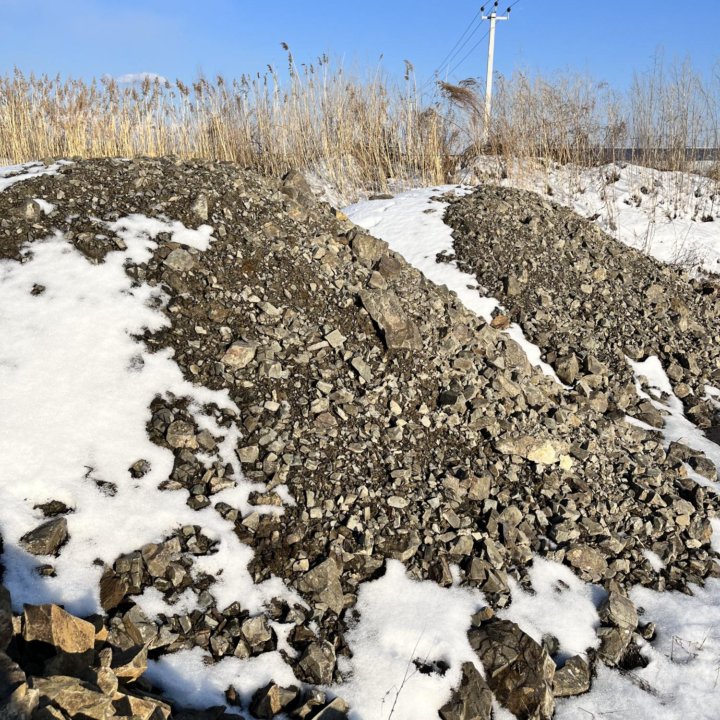 Щебень, пгс, речной камень,скальник, опилки