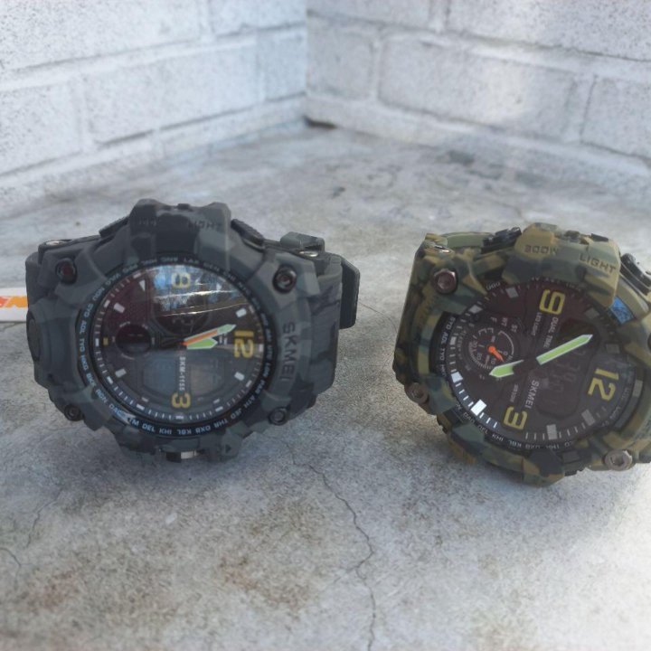 Армейские мужские наручные часы с подсветкой
