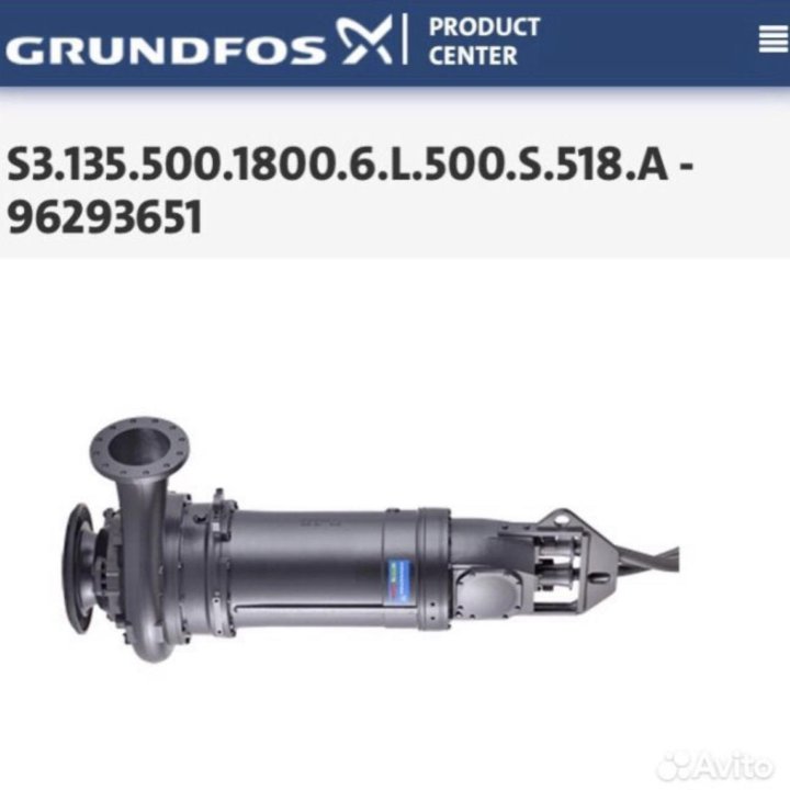 Насос Grundfos S3.135.500.1800.6.L.500.S.518.A-962