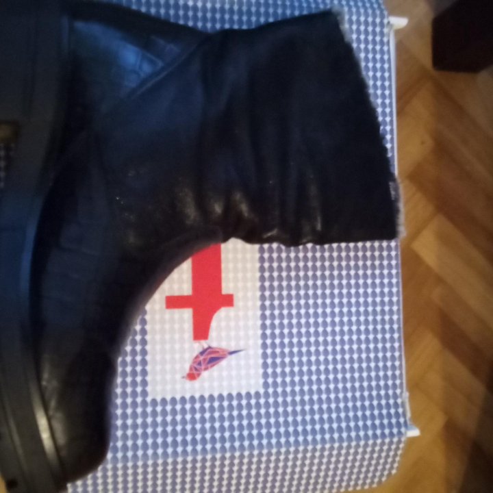 Сапоги кожаные