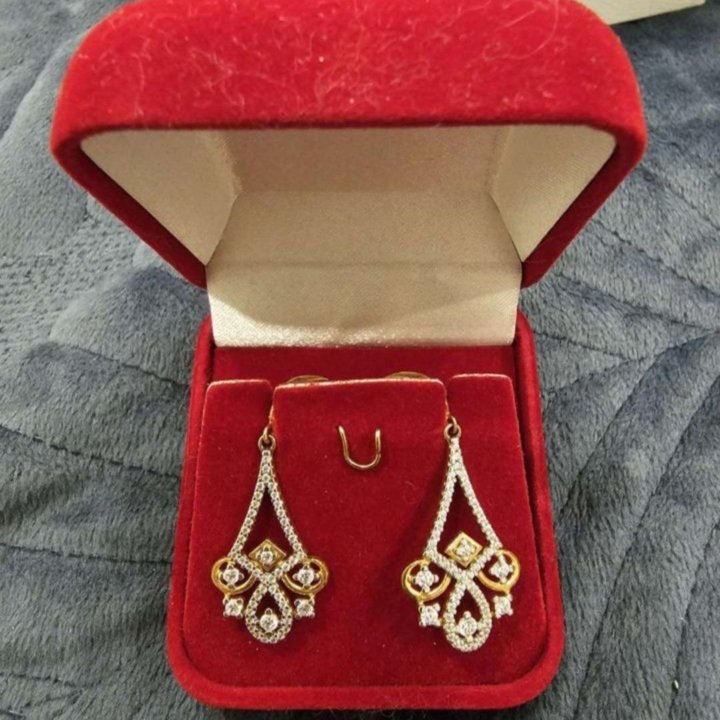 Серьги серебро 925 проба