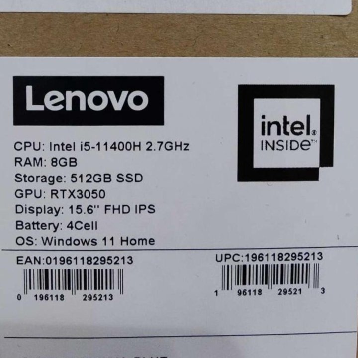 Игровой ноутбук Lenovo Legion 5 15ITH6 rtx 3050