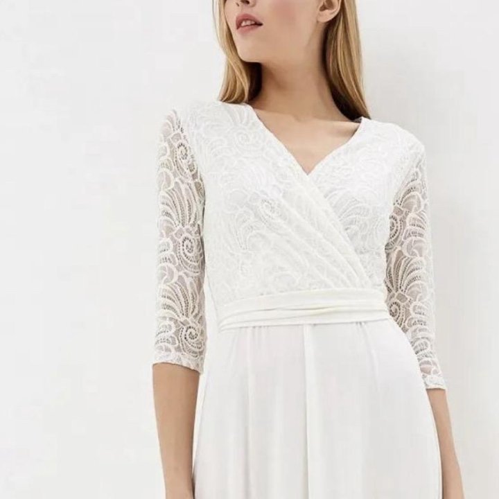 Платье белое XL XXL макси бохо вечернее свадебное