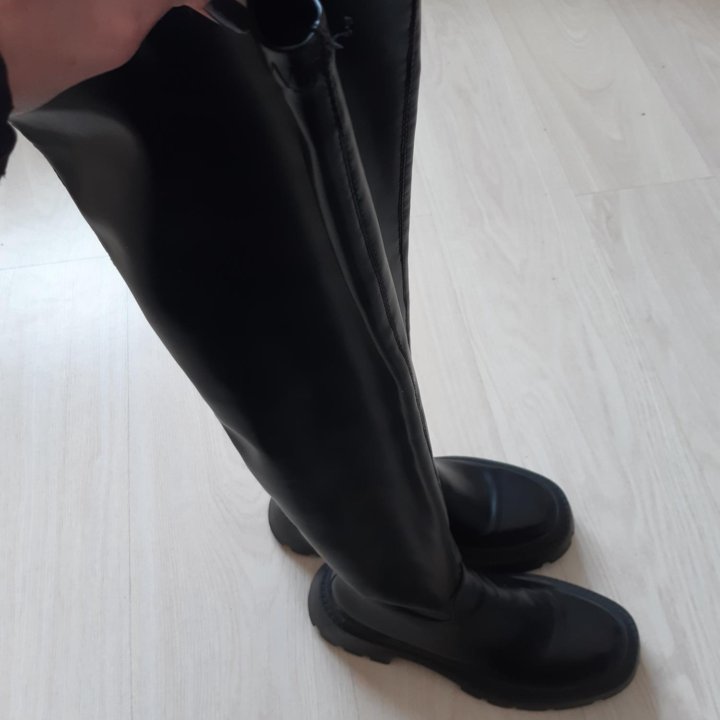 Ботфорты кожа