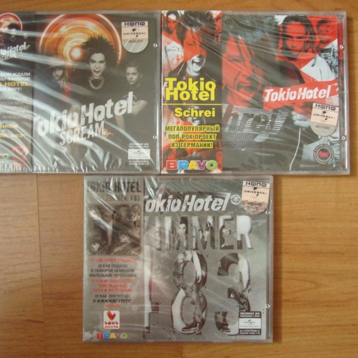 Tokio Hotel запечатанные CD