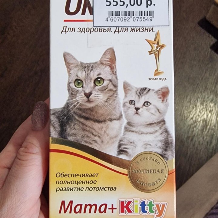 Витамины для беременных кошек и котят