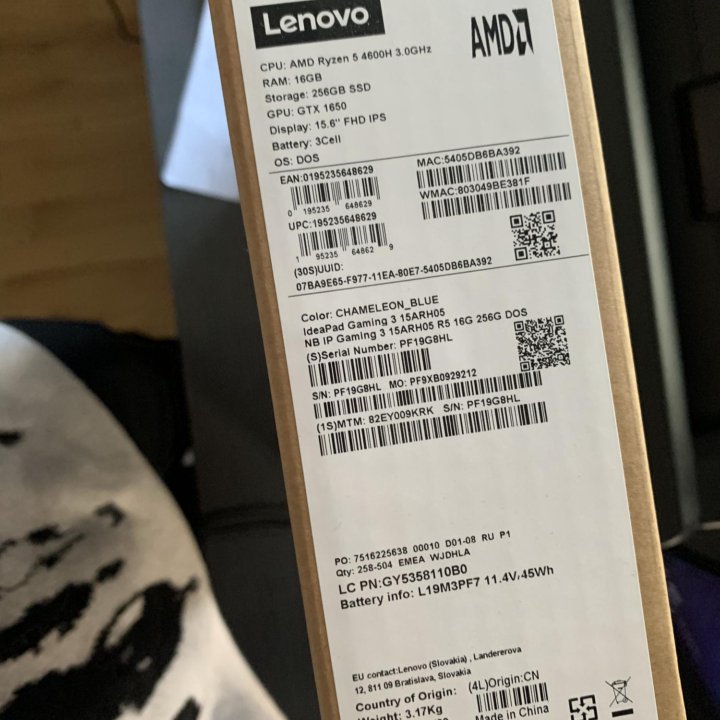 Ноутбук Lenovo Ideapad Gaming 3