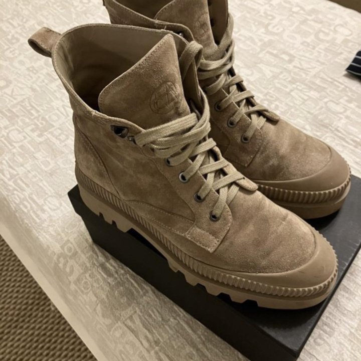 Ботинки Massimo Dutti замша