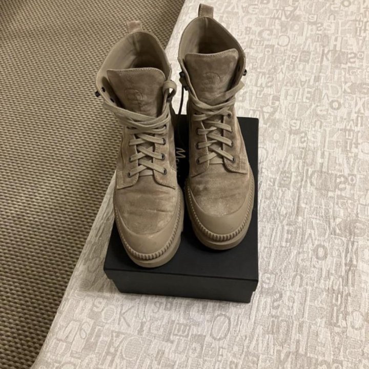 Ботинки Massimo Dutti замша