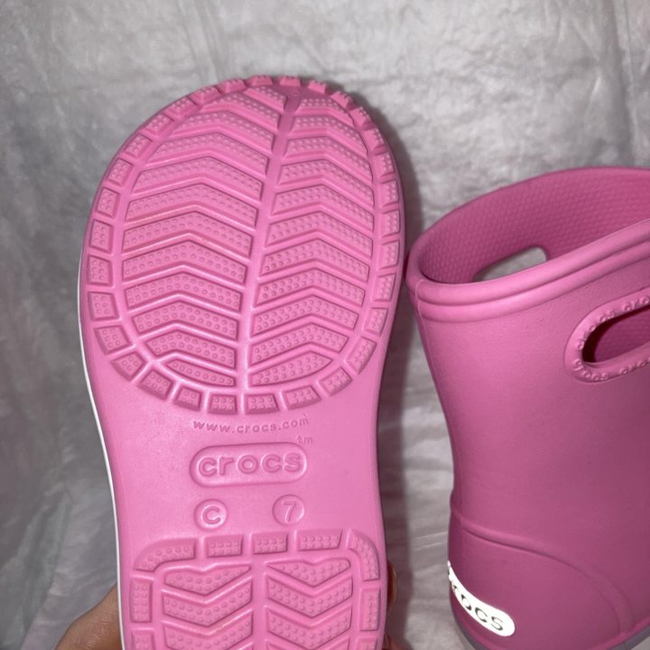 Crocs резиновые сапоги 14 см