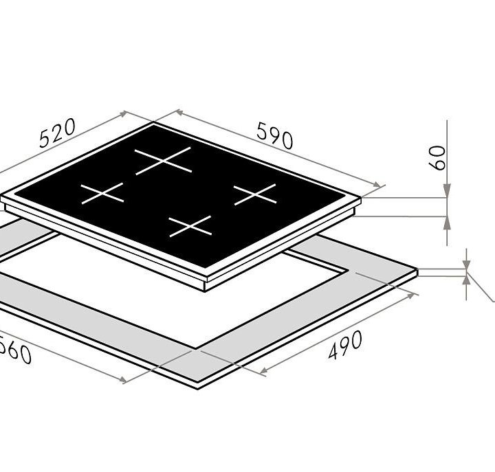 Индукционная варочная панель HOMSair HI64ABK