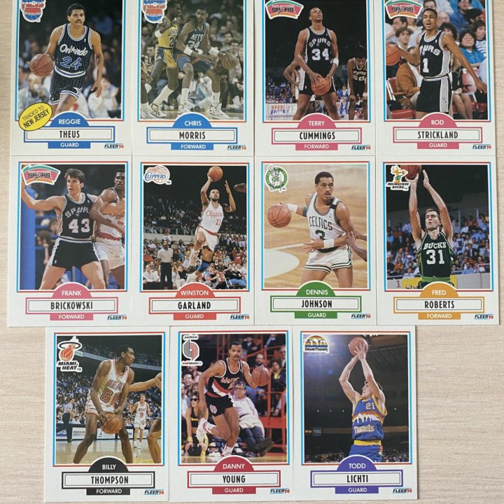 Карточки НБА Баскетбол ретро Panini Fleer NBA