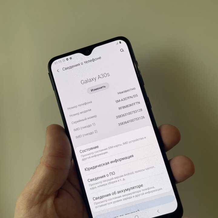 Продам Samsung A30S 3/32Gb Black