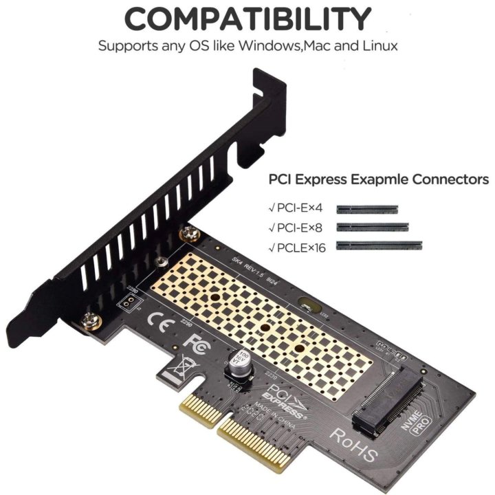 Адаптер PCI M2 SSD ZoeRax