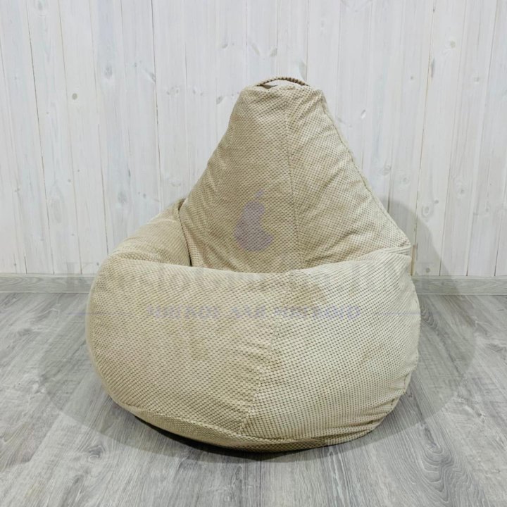 Кресло мешок Груша пуфик велюр 3D