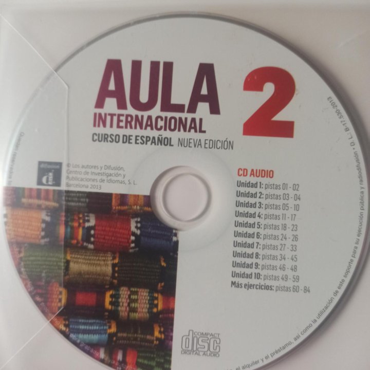 Новый Aula Internacional 1-5 учебники испанского