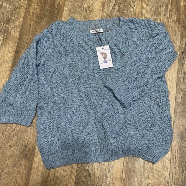 Джемпер свитер (пуловер) женский вязнный 42-44