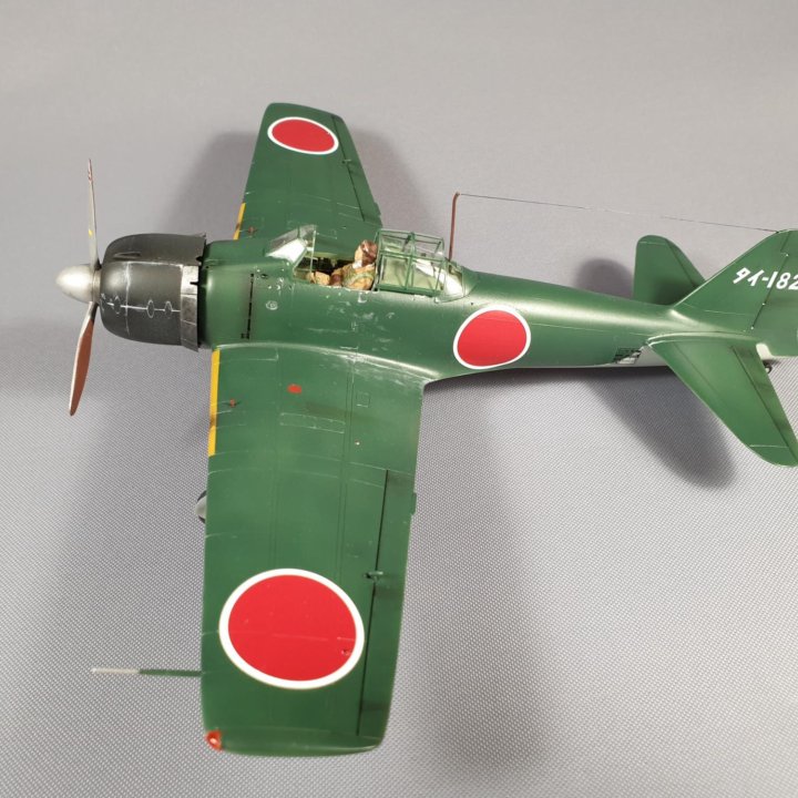 Зеро A6M3 Mitsubishi 1/48 (собранный и окрашенный)