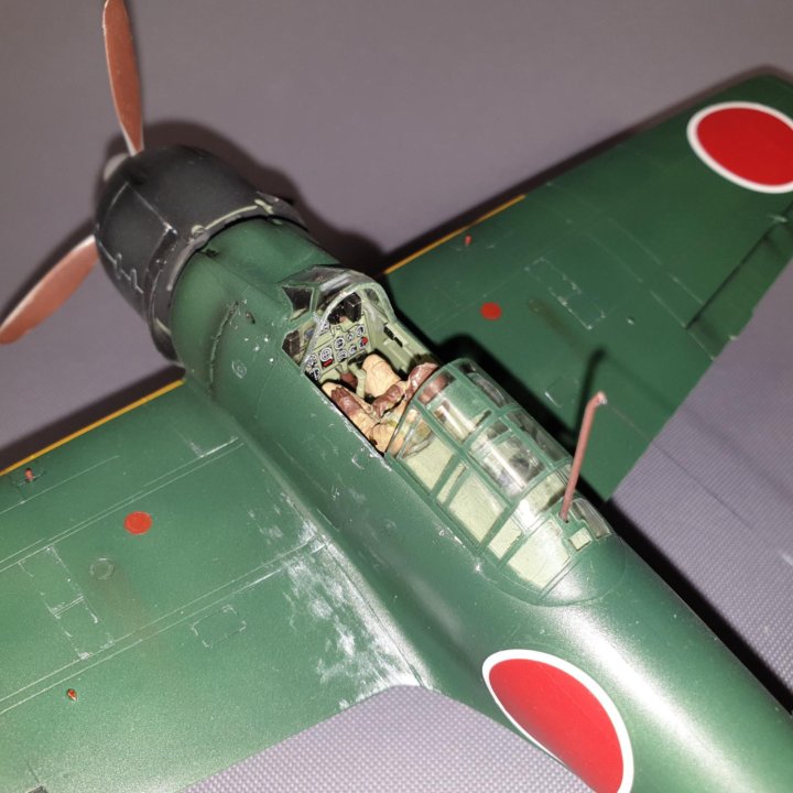 Зеро A6M3 Mitsubishi 1/48 (собранный и окрашенный)