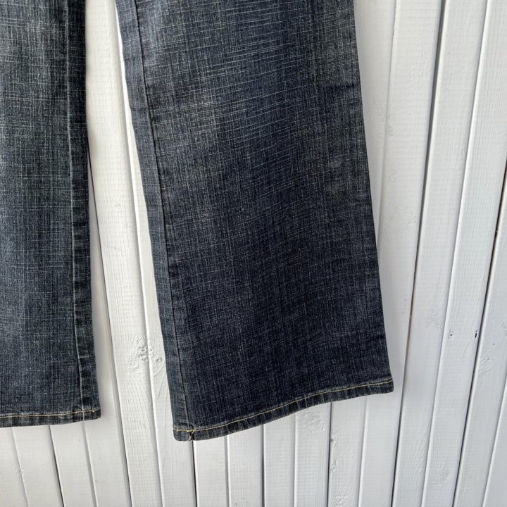 Новые джинсы клеш расклешенные 44-46 синие