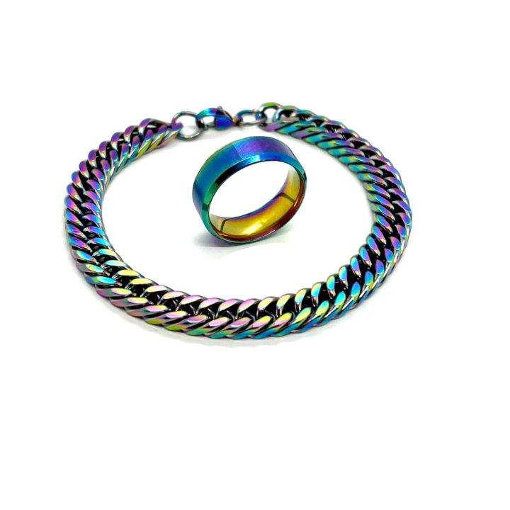  Набор украшений «Радужный»: кольцо, браслет